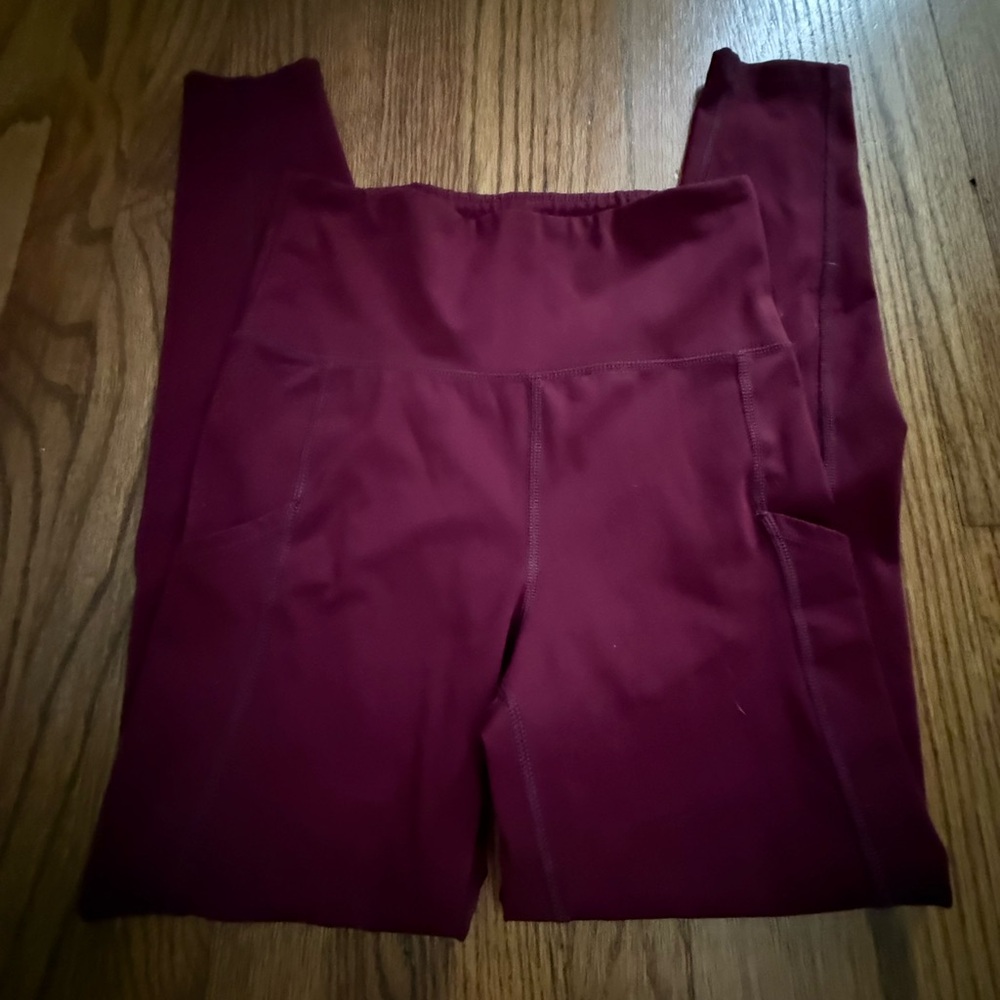 American Eagle Outfitters Maroon Leggings